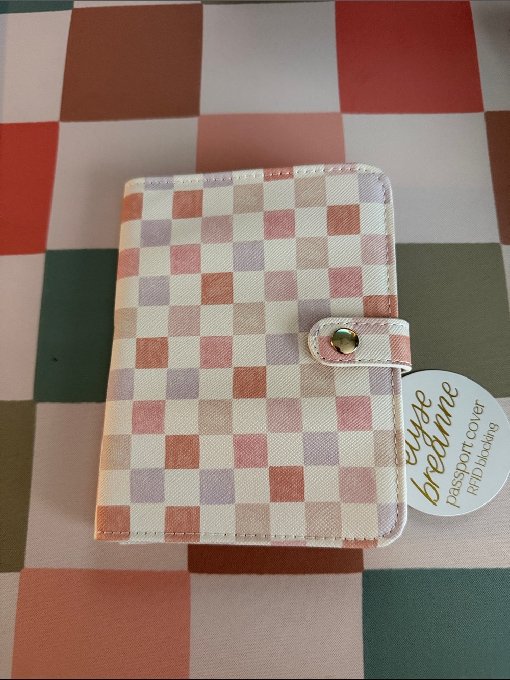 Checkered Passport Cover